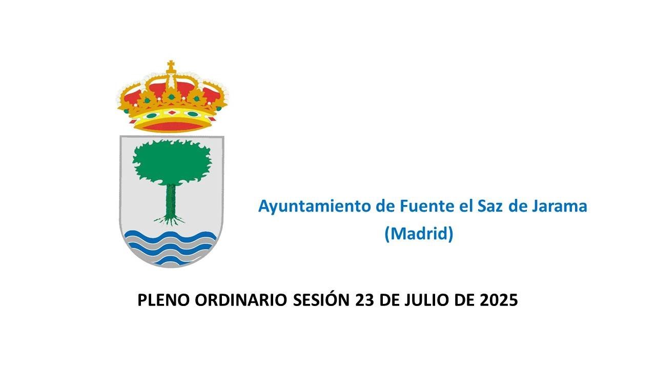 2025 07 23 Pleno Ordinario