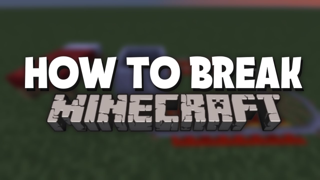 How to Break Minecraft #shorts