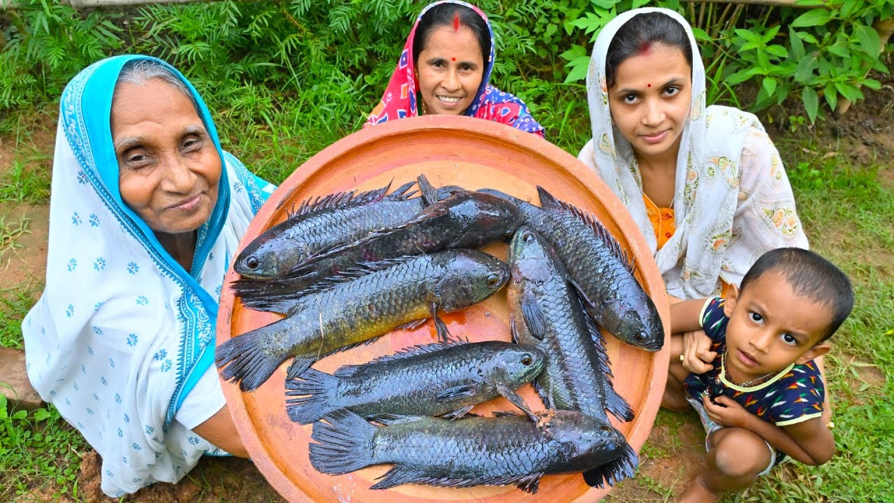 বর্ষার বুড়ো কৈ মাছের পাতলা ঝোল রান্না | Rainy day cooking bengali famous Climbing Perch fish recipe
