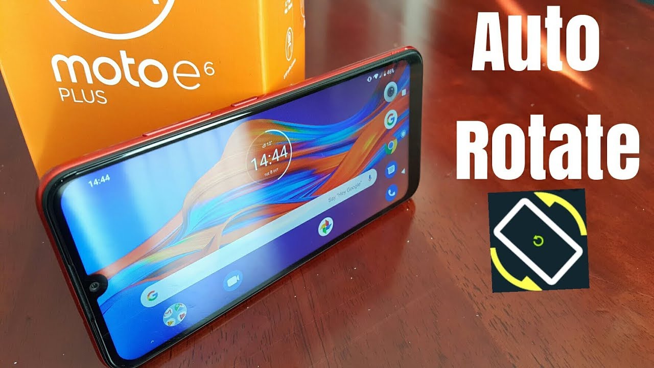 Motorola Moto E6 Plus Auto Screen Rotate Home Screen
