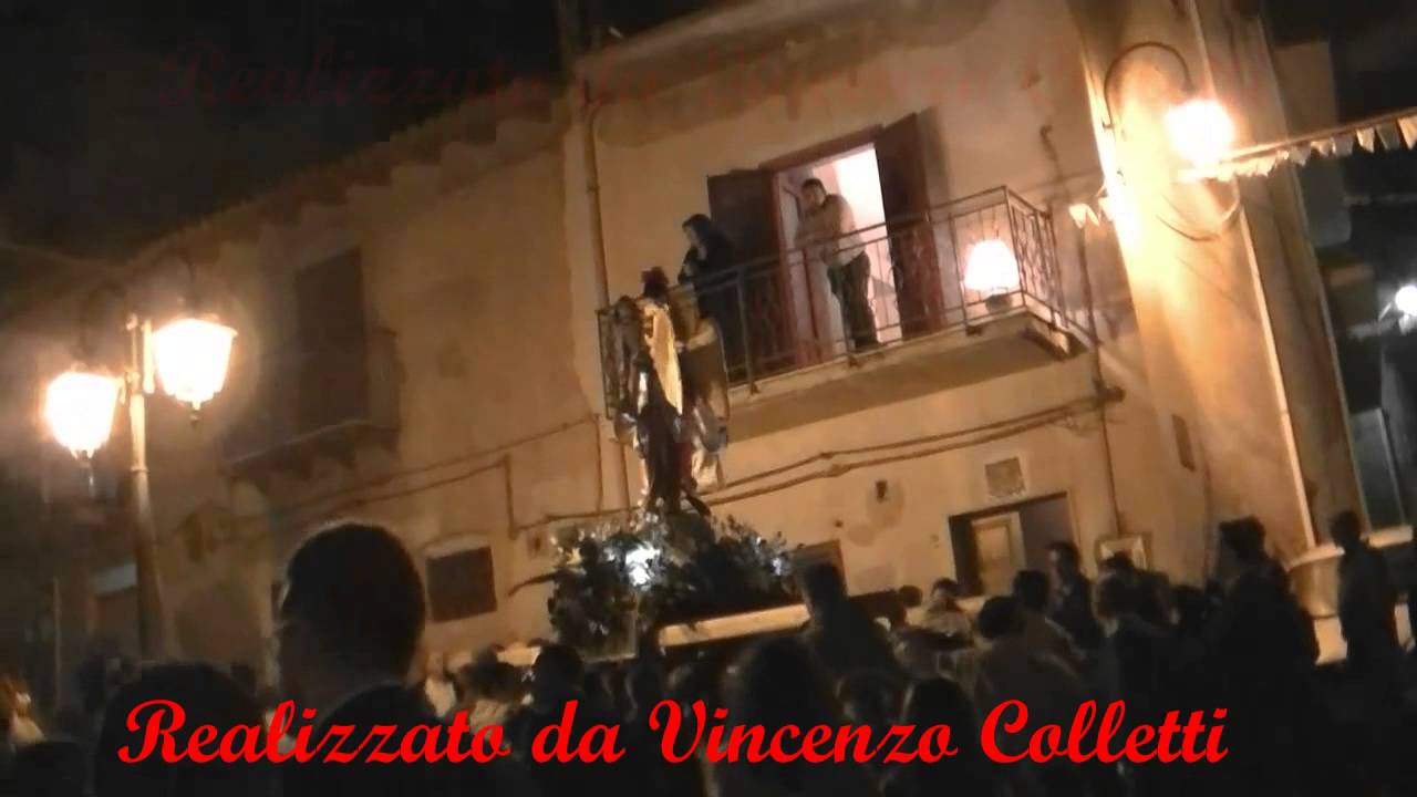 Burgio processione nuovo simulacro di San Michele Arcangelo  4 novembre 2012