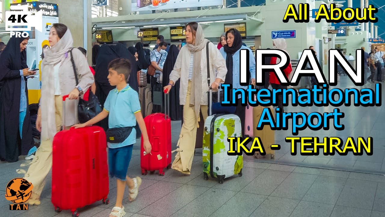 IRAN - All about International Airport ( IKA ) Tehran - Iran Cities Travel Vlog - walk 4k