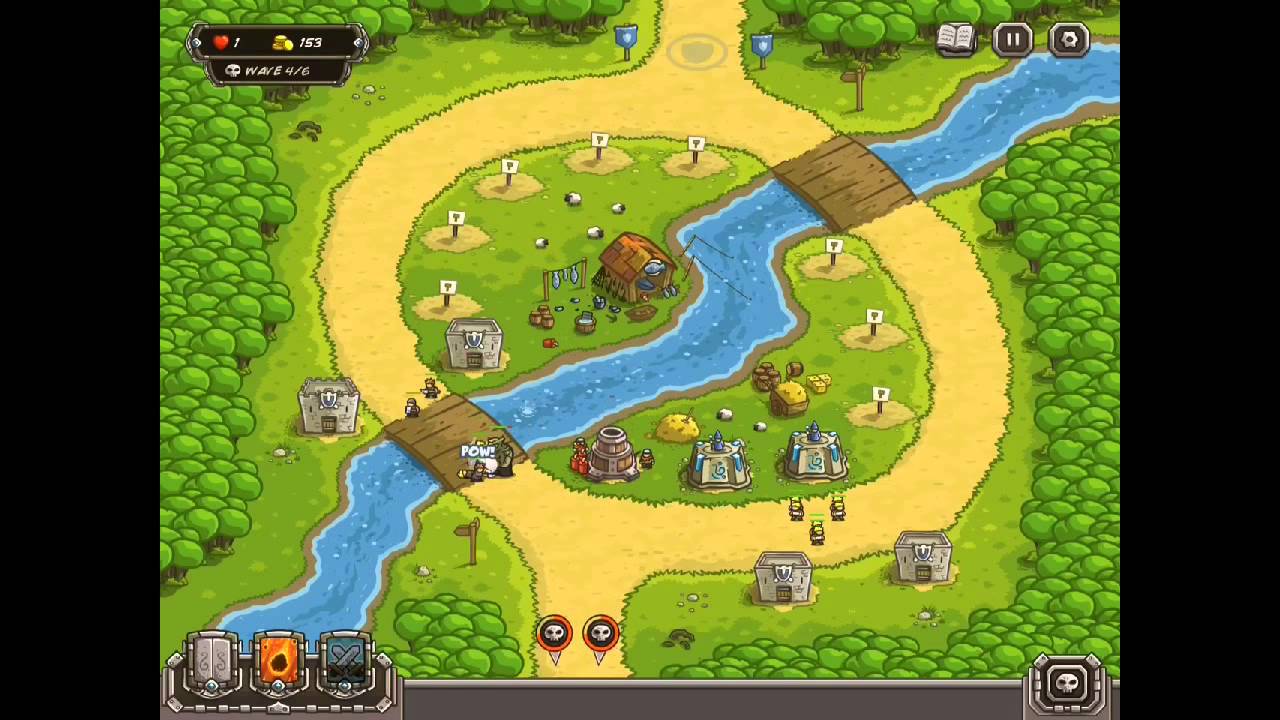Kingdom Rush HARD DIFFICULTY- Twin River Pass HEROIC on iPad
