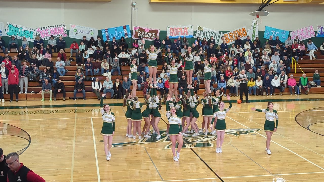 Wyoming Area vs. Pittston Area Rivalry | Explosive Cheer Highlights & Basketball 📣🏀
