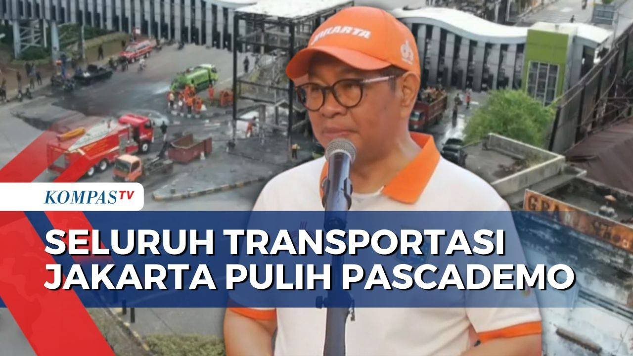 Seluruh Halte Transjakarta & Entrance MRT Selesai Diperbaiki, Transportasi Normal Lagi