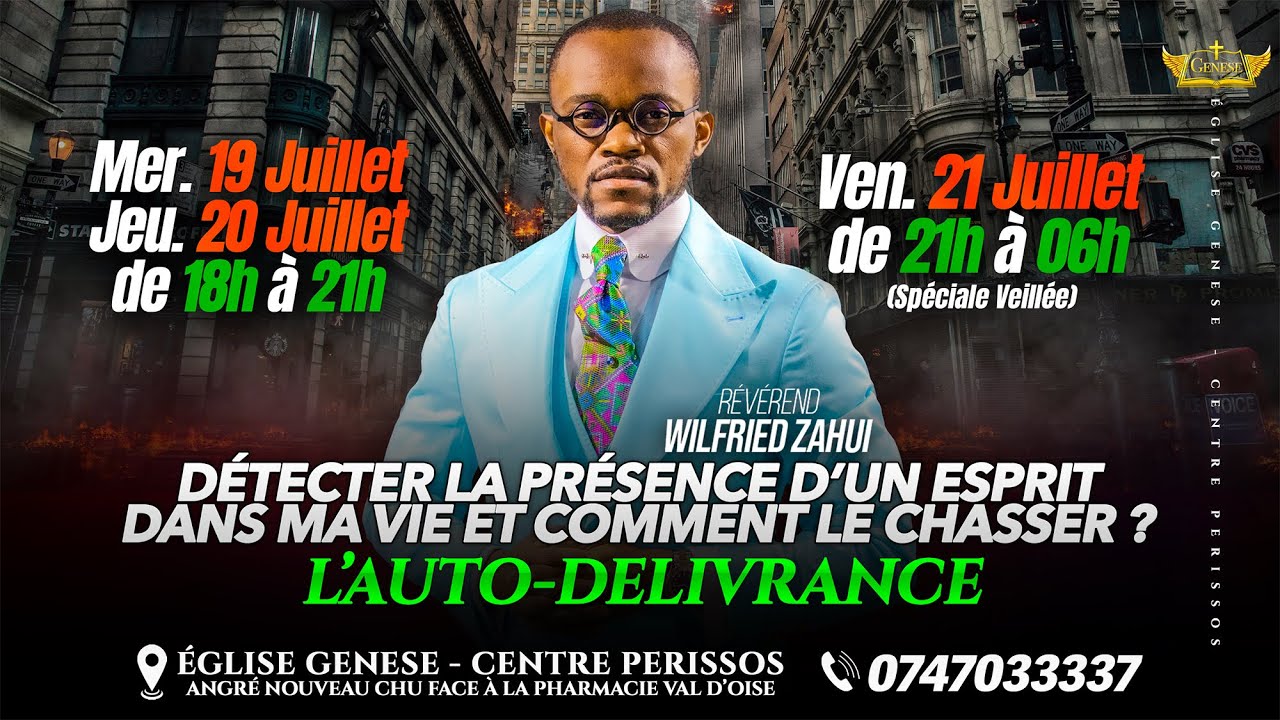 J1 - D&Eacute;TECTER LA PR&Eacute;SENCE D'UN ESPRIT DANS MA VIE ET COMMENT LE CHASSER | R&Eacute;V&Eacute;REND WILFRIED ZAHUI