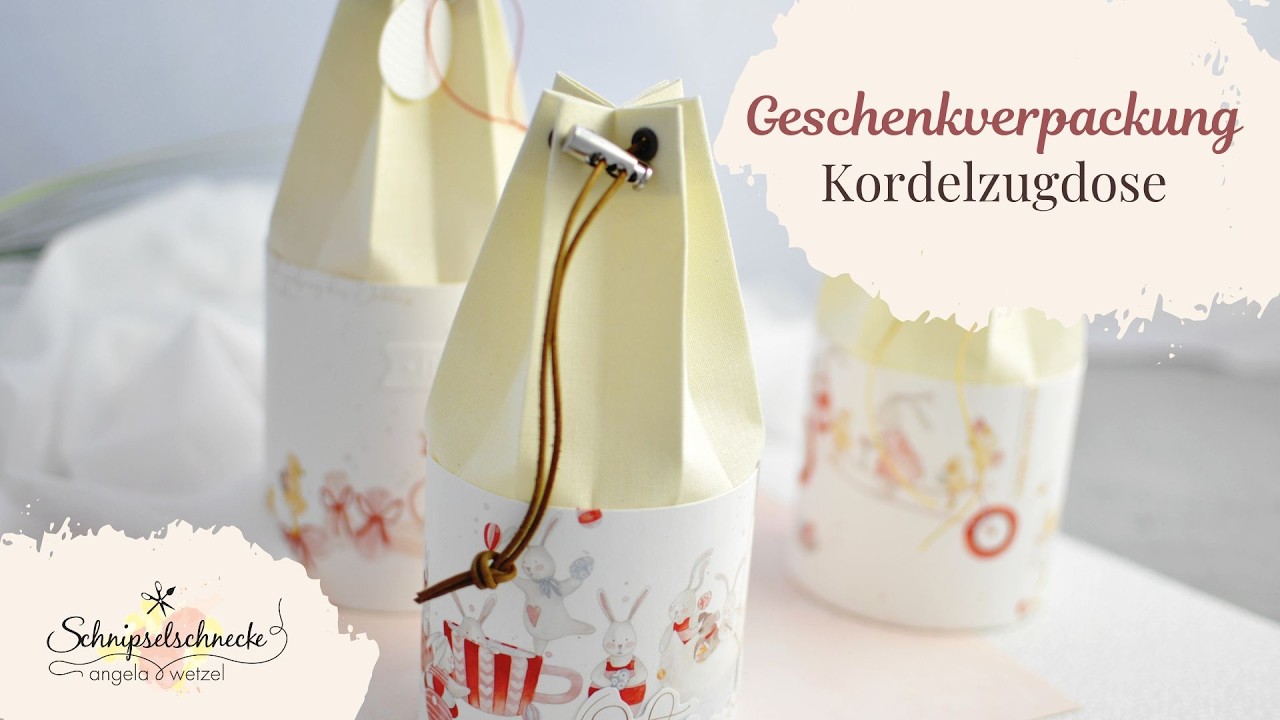 Kreative Geschenkverpackungen für Ostern mit Plissée Verschluss und Kordelzugstopper