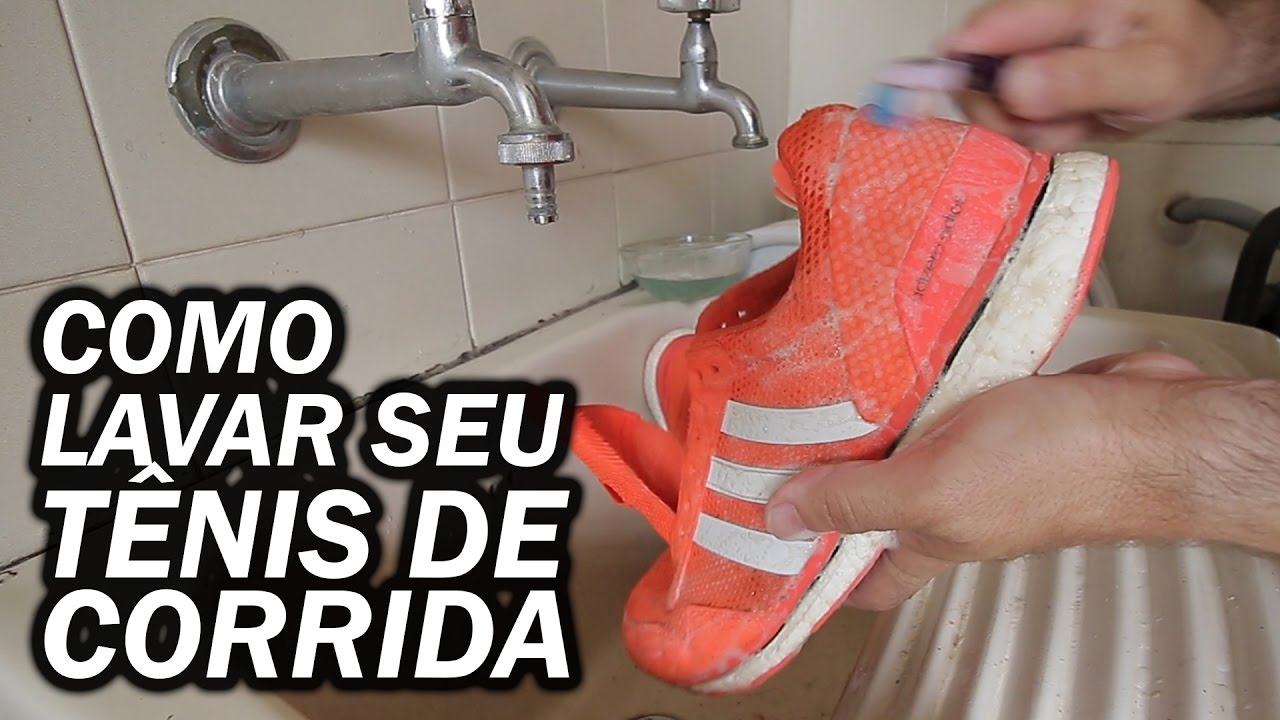 Como lavar seu tênis de corrida
