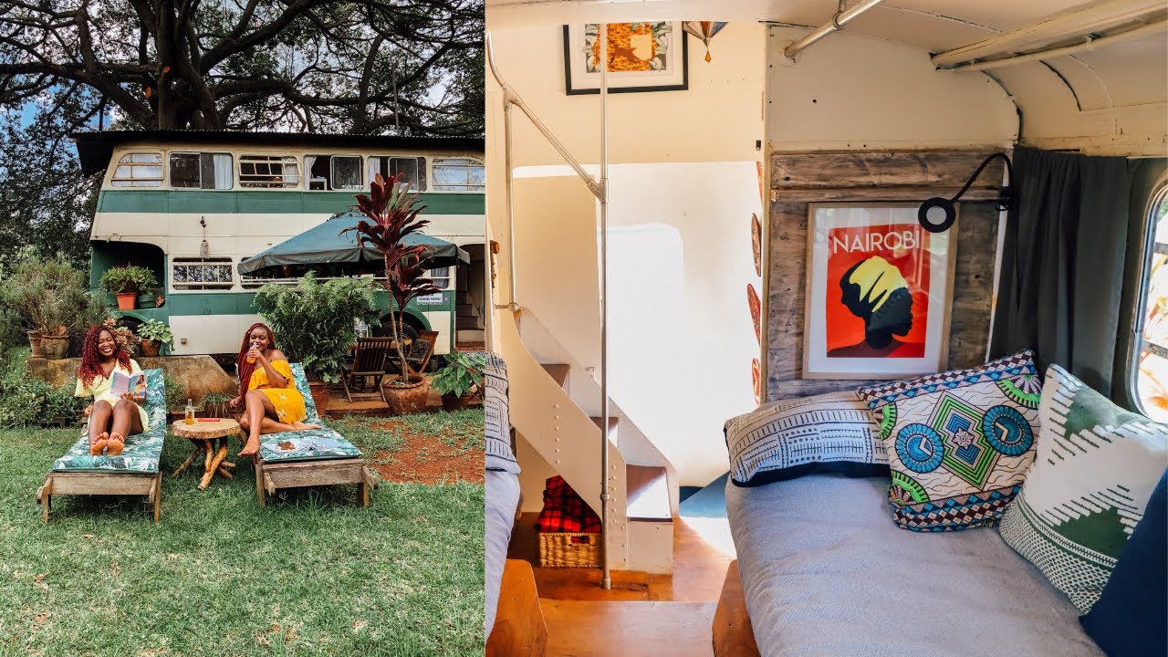 TINY HOME LIVING IN A CONVERTED BUS NAIROBI/ The Brandy Bus