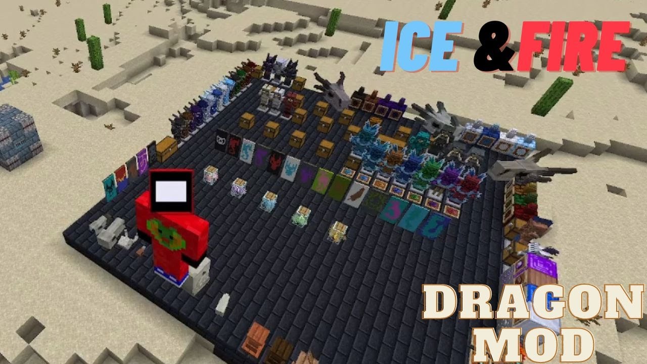 Ice and Fire Dragon Mod Showcase| Minecraft