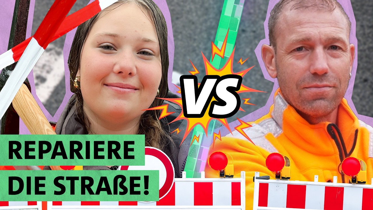 Schülerin muss Straße reparieren?! JobChallenge Straßenwärter/-in | ARD