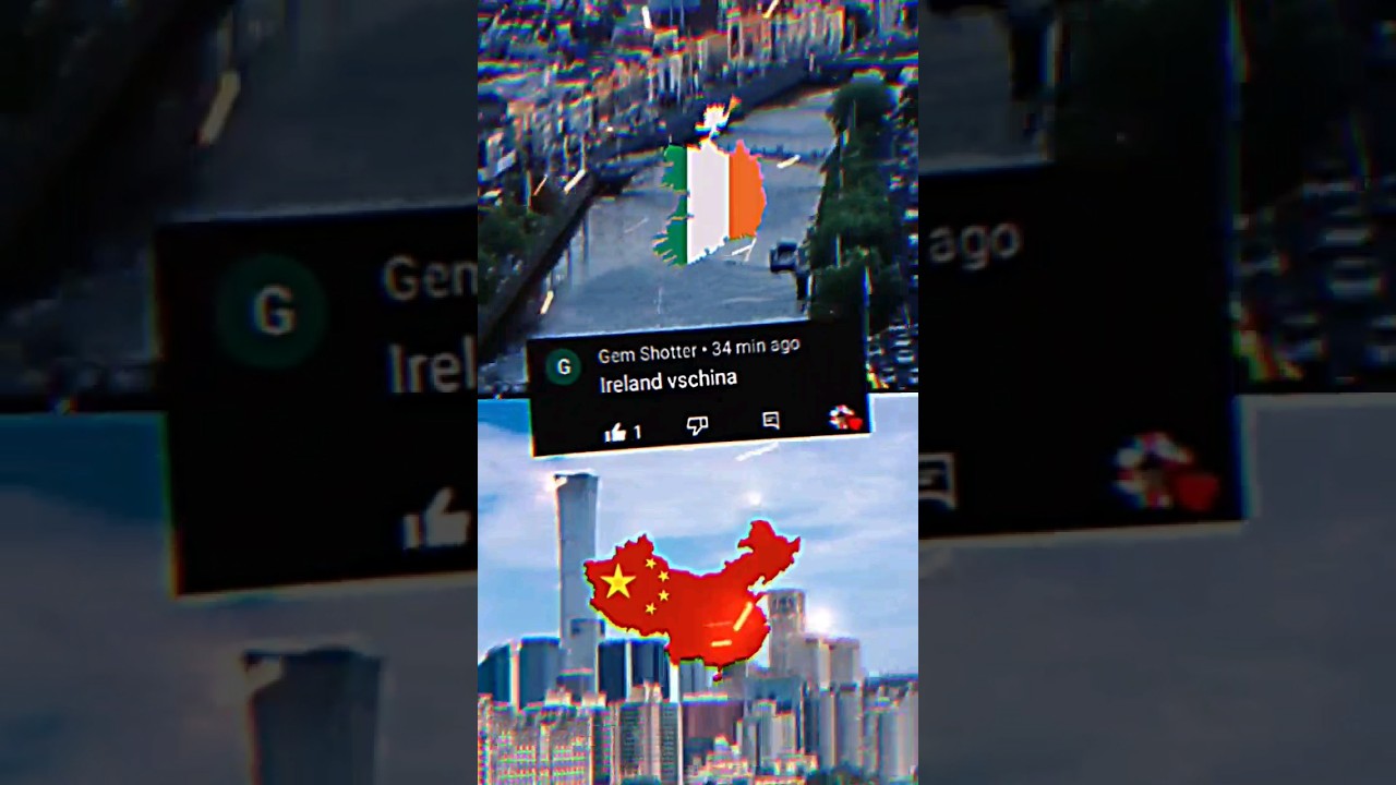 Ireland 🇮🇪 v China 🇨🇳 || #shorts com #comparison #europe #asia #ireland #china