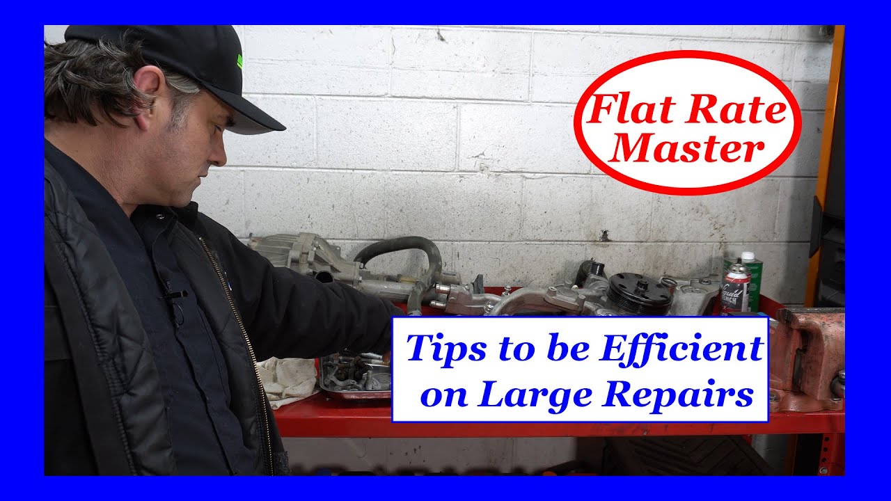 Tips to be Efficient on Large Repairs
