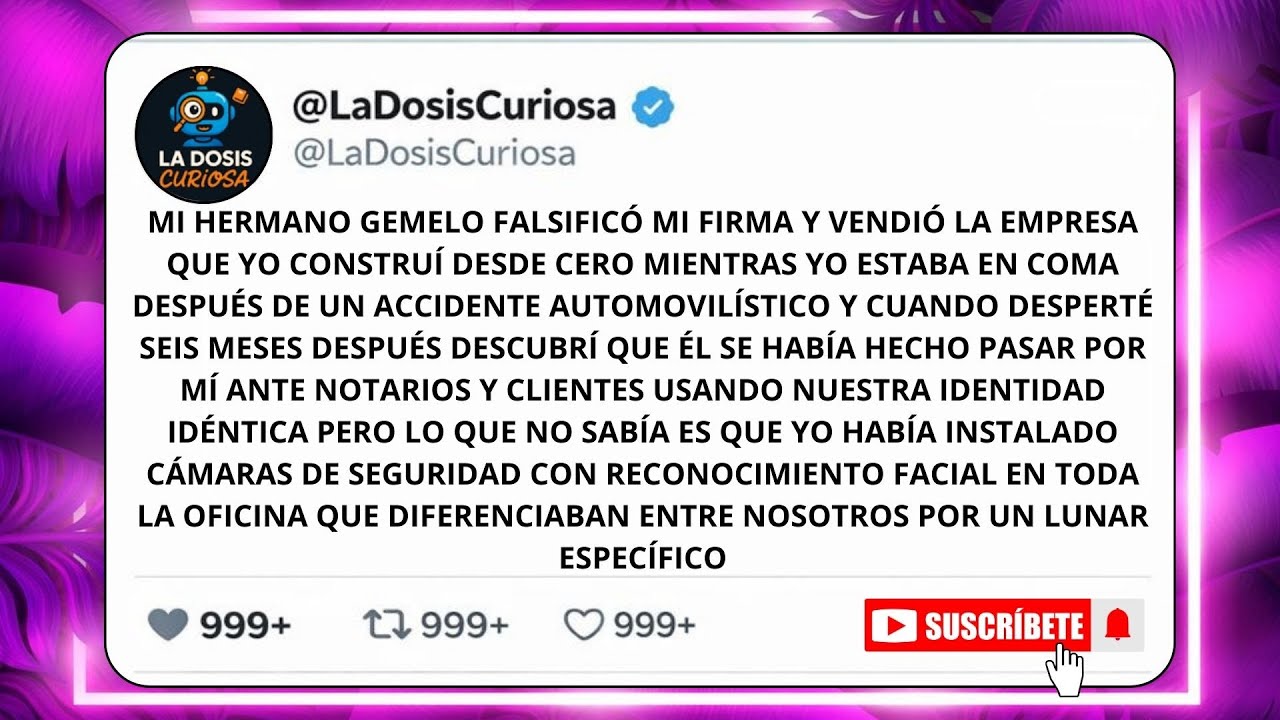 Desperté del coma y mi HERMANO GEMELO había ROBADO mi vida | La TECNOLOGÍA que probó que NO era yo