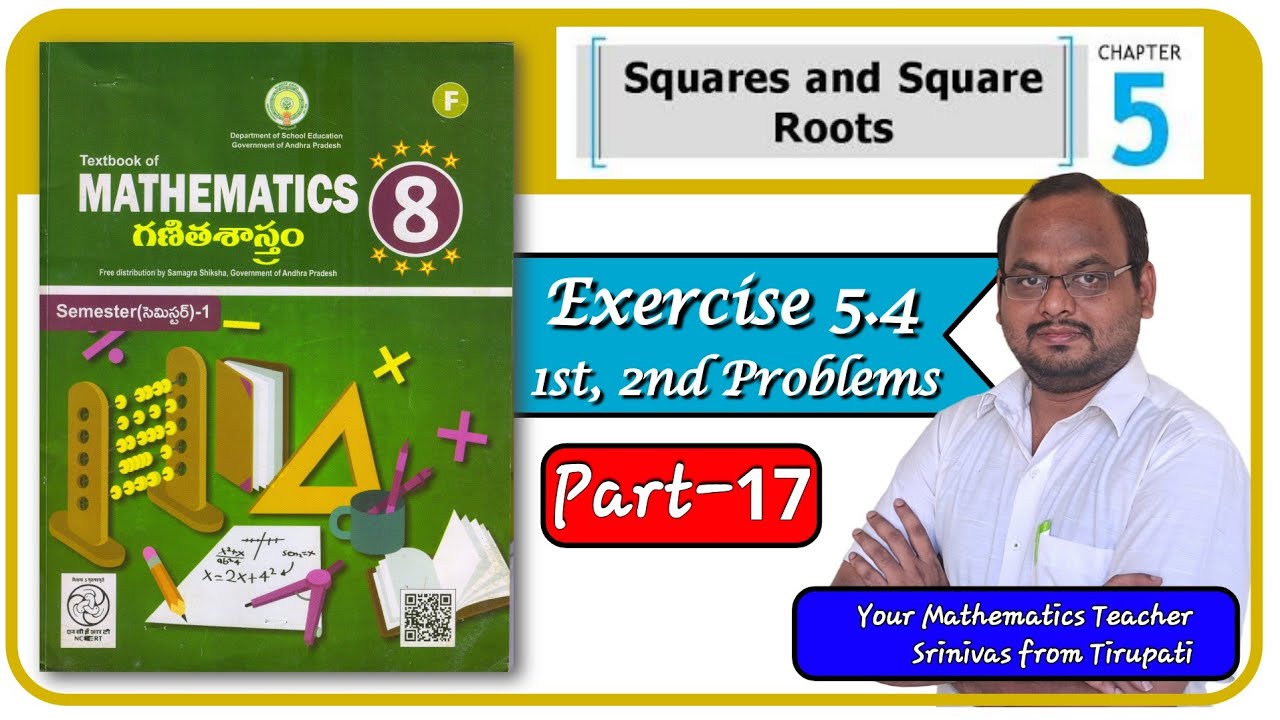 8th Class || 5th Chapter || Exercise 5.4 || Part-17 #newsyllabus #maths #telugu #english