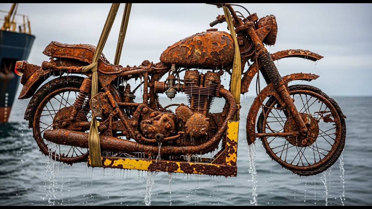 We Found a Rare Ducati 750SS Motorcycle Beneath the Sea in Perfectly Preserved Condition