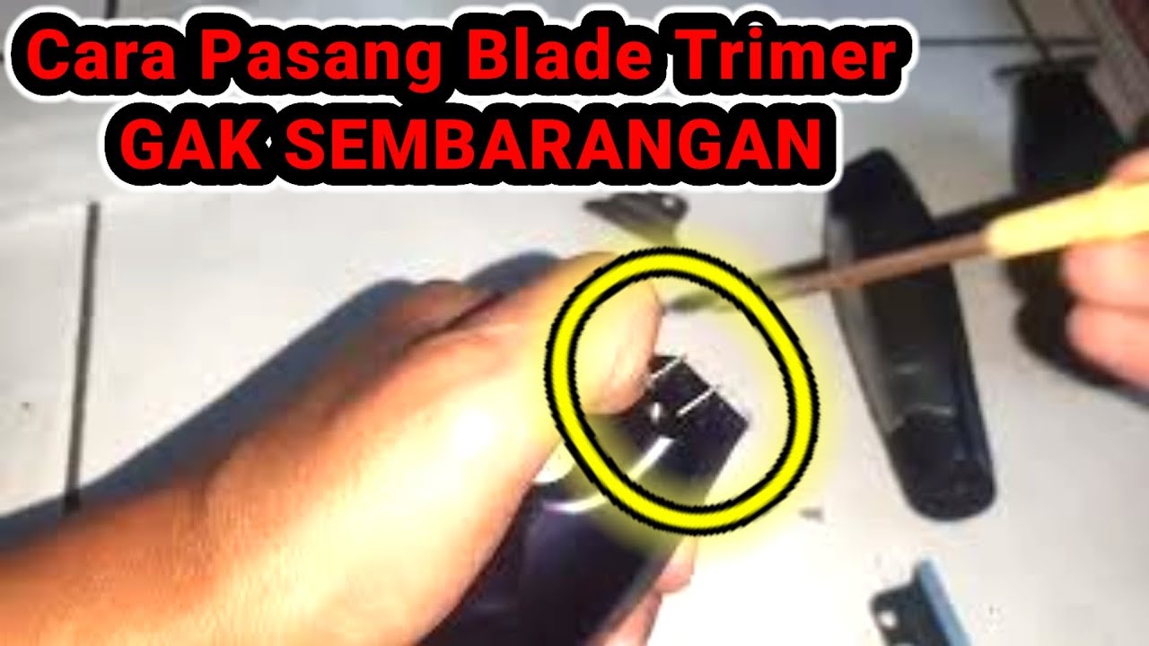 CARA MEMASANG BLADE TRIMMER KEMEI 5021. PISAU TRIMMER