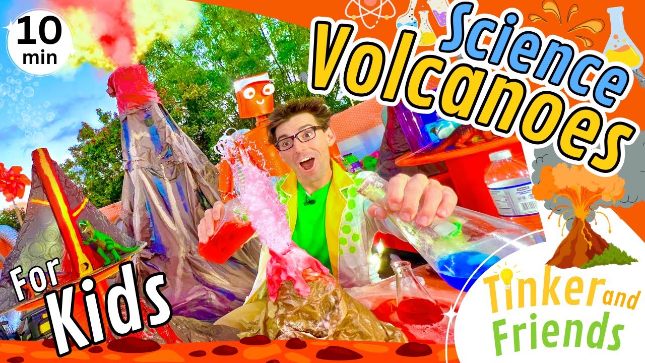 Science Volcanoes for Kids - Science Experiments, Bubbles, Vacuums, Baking Soda Volcano Activity