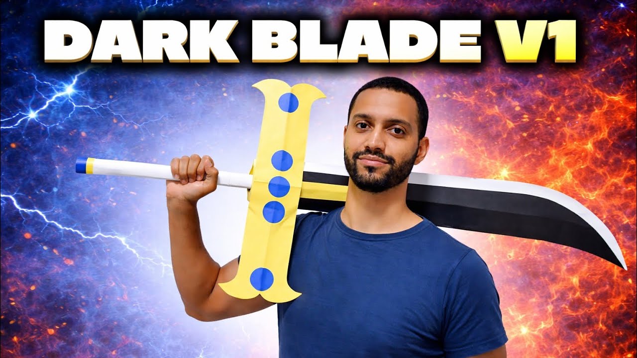 COMO FAZER A DARK BLADE DO BLOX FRUITS (SÓ COM PAPEL!) 🤯⚔️