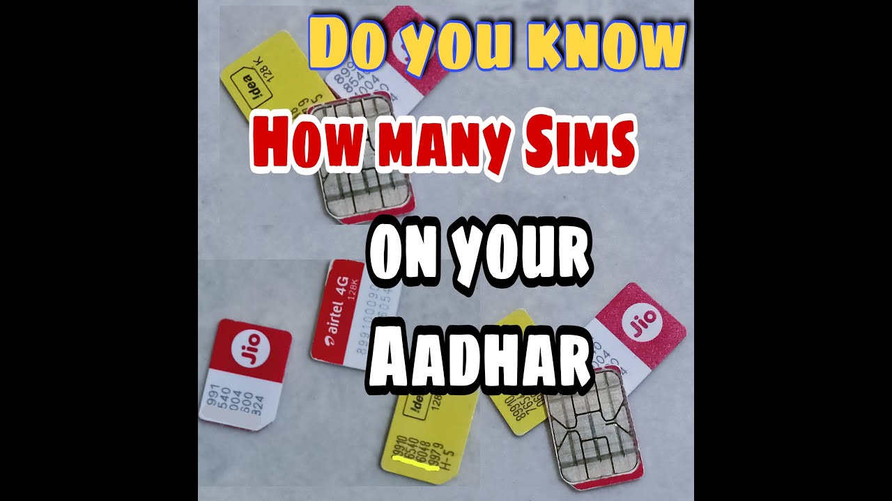 How to check how many sim cards on my Aadhar card