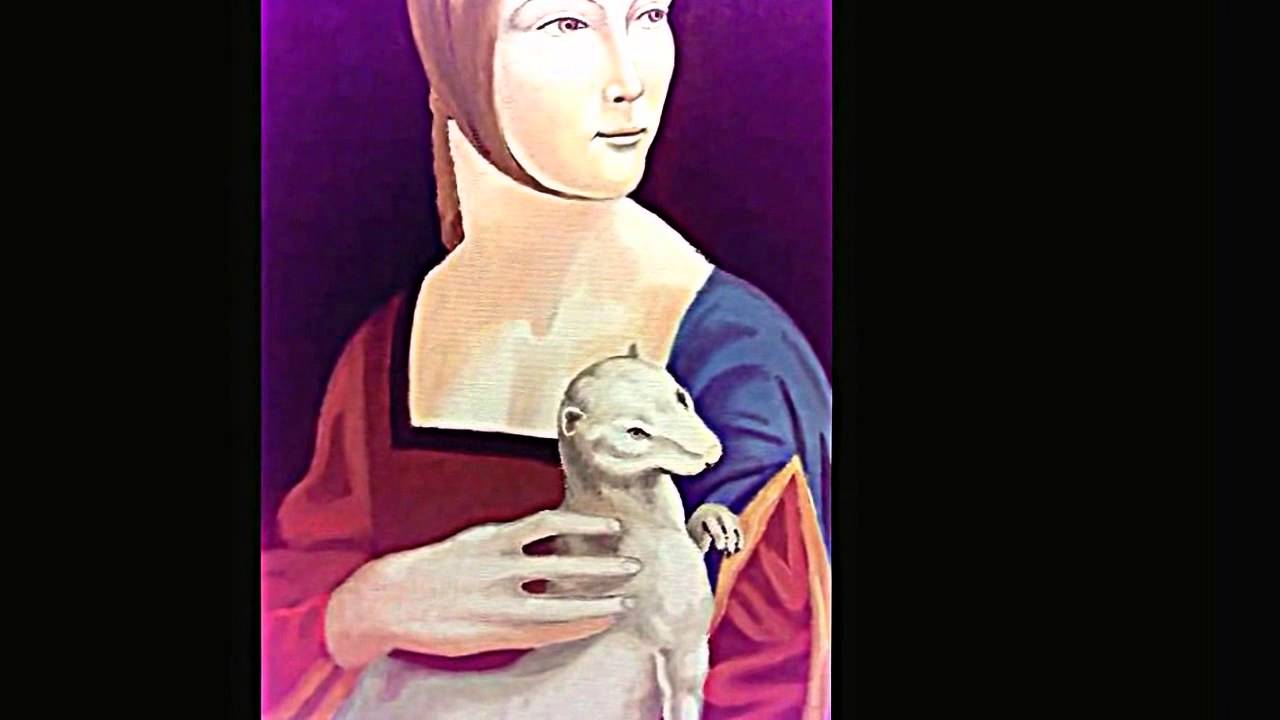 Leonardo da Vinci La Dama con L' Ermellino Dario Meloni Artist Painter