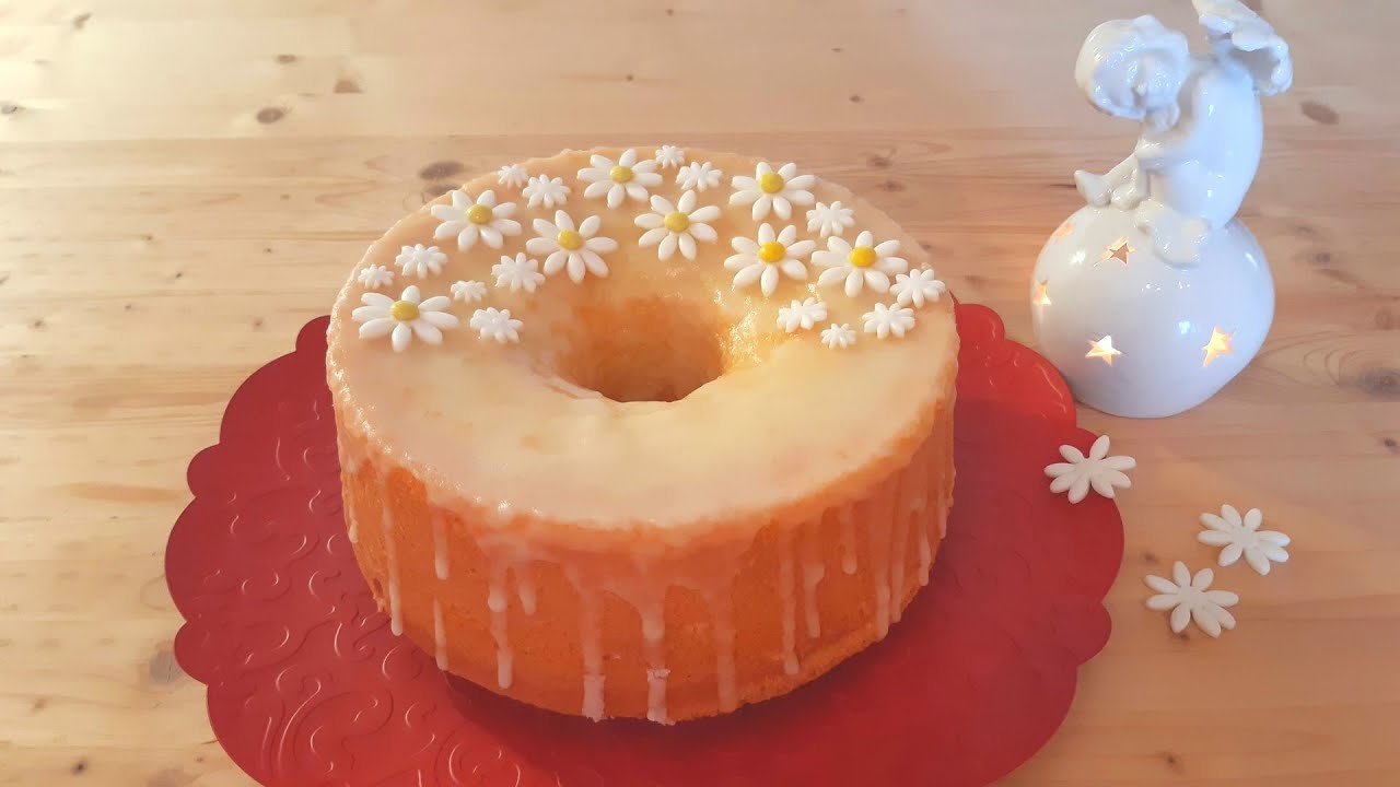 Chiffon cake con glassa al limone *UNA NUVOLA MORBIDISSIMA*