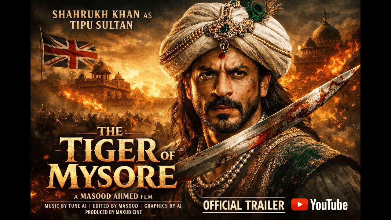 THE TIGER OF MYSORE | Shah Rukh Khan | Aryan Khan | New Movies Trailers 2026 #srk #newmovietrailer