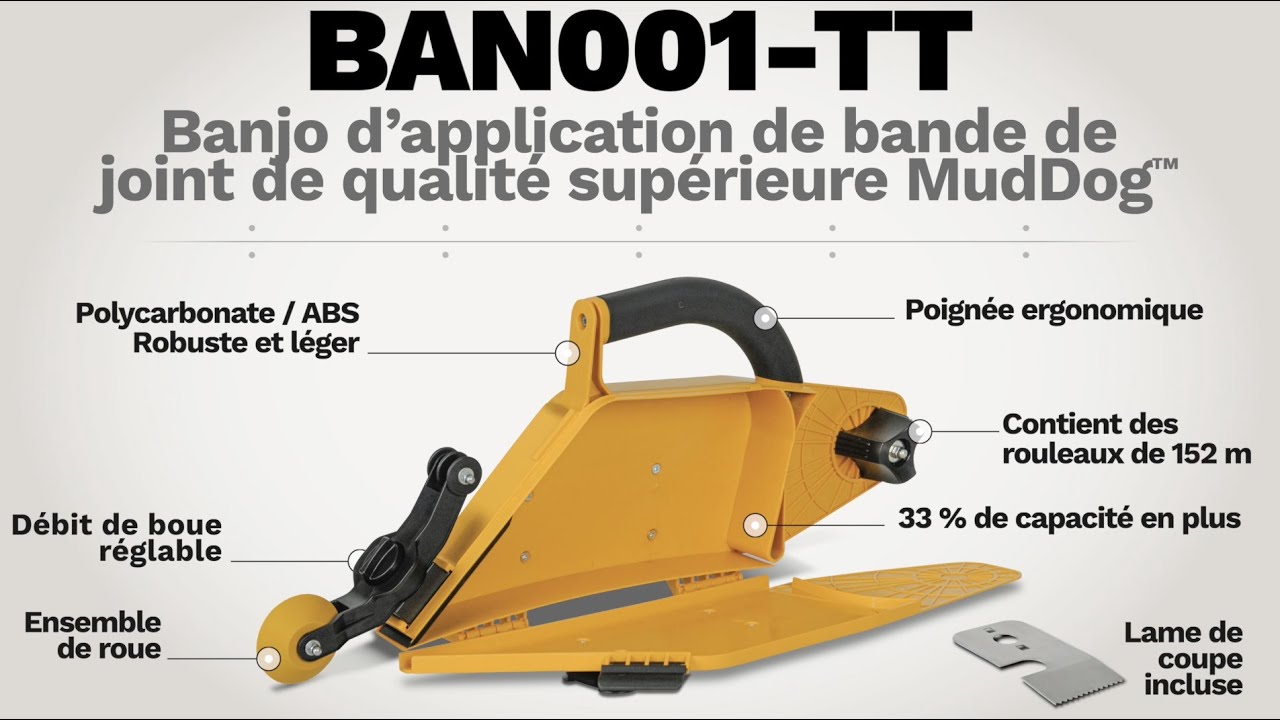 Présentation du MudDog Premium Taping Banjo de TapeTech! (French)