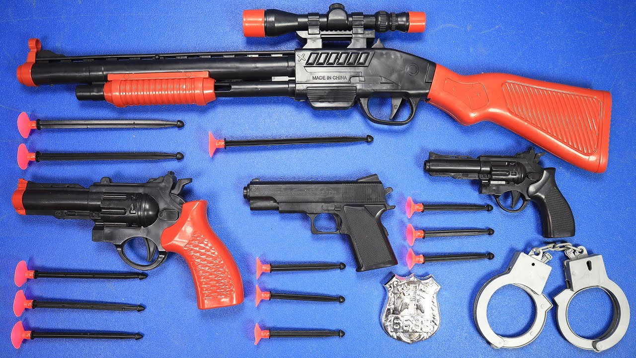Set Armas Fuerzas Especiales, Pistolas, Balas de Goma, Tiro al Blanco Unboxing! | ASMR Videos