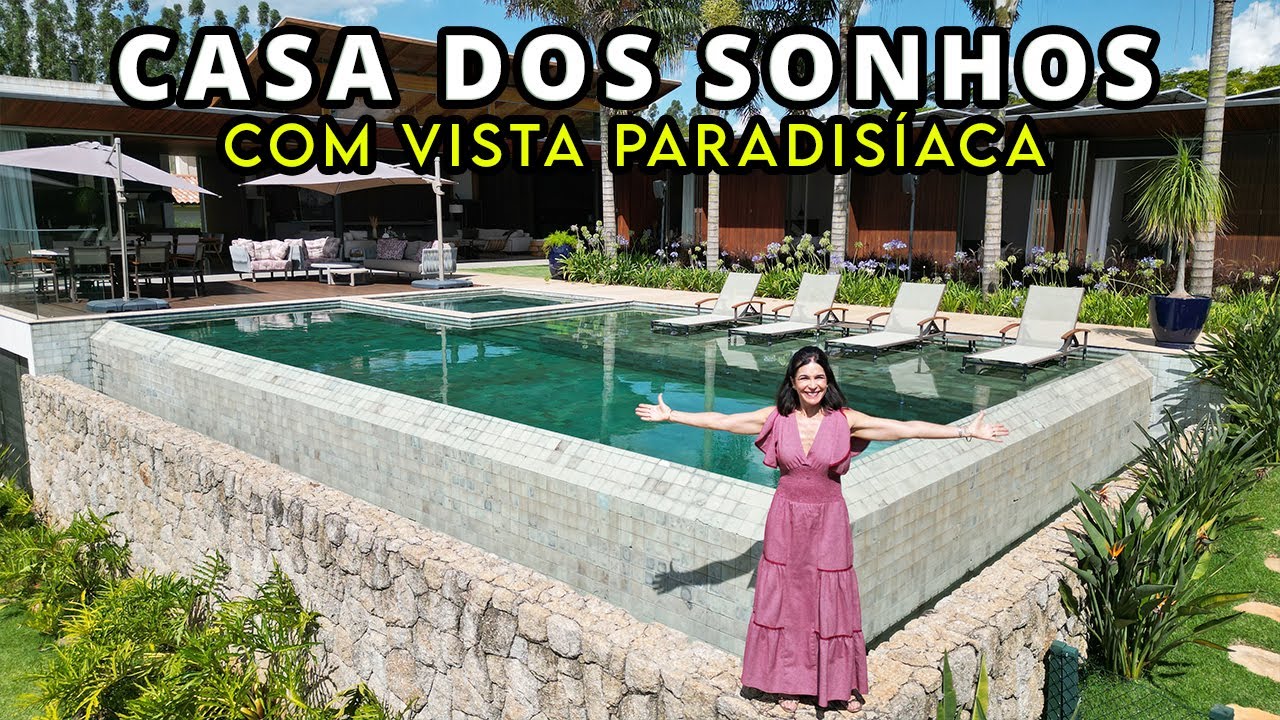 CASA CINEMATOGRÁFICA COM VISTA FANTÁSTICA NO CONDOMÍNIO FAZENDA DA BOA VISTA