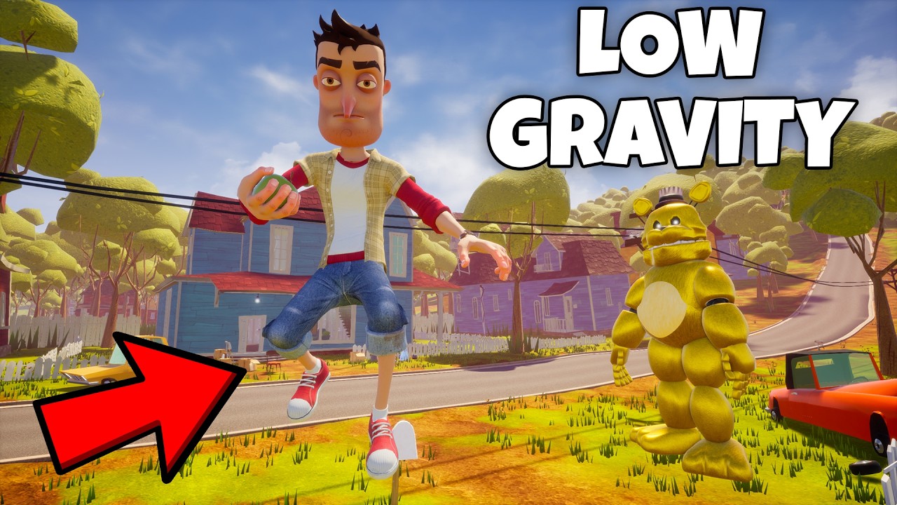 Hello Neighbor Fredbear But with Low Gravity