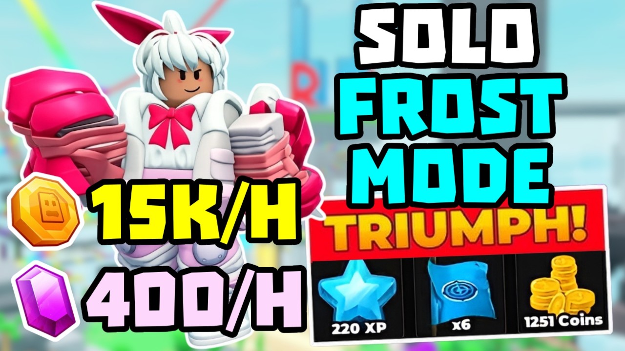 SOLO Frost Mode Фарм Монет Победа + Без Skill Tree + Полный Гайд | TDS Tower Defense Simulator
