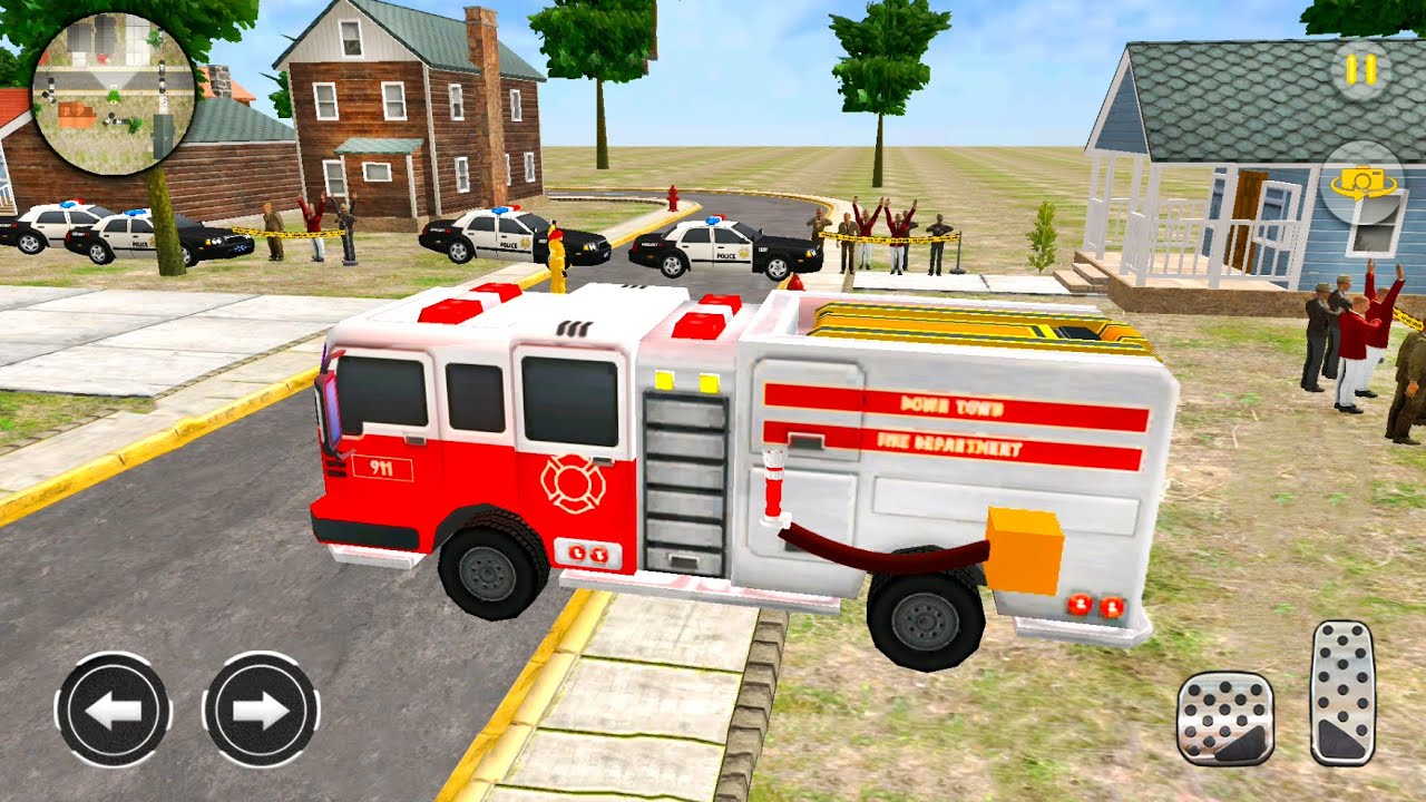 911 Emergency Rescue Service - Firefighter Driver Simulator - Android Gameplay