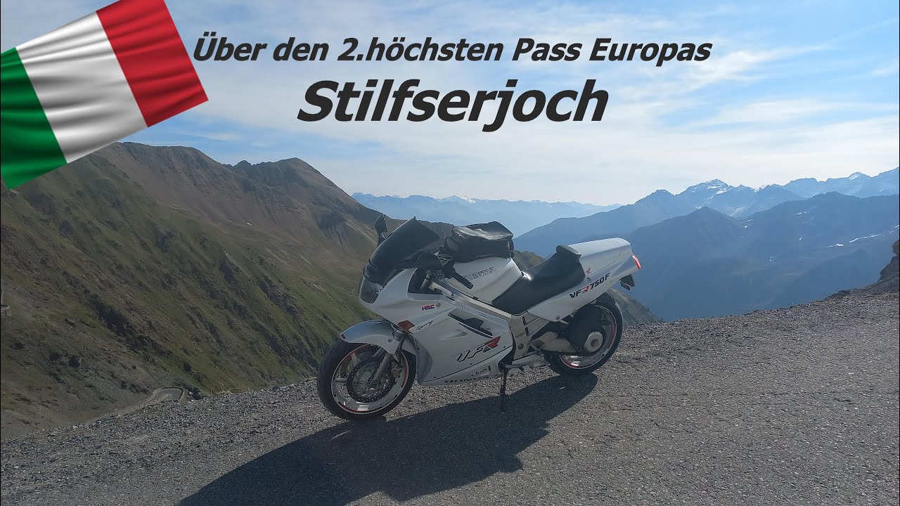 Über den zweithöchsten Pass Europas, Stilfserjoch, mit der 33 jährigen Honda VFR 750 F RC 36/1