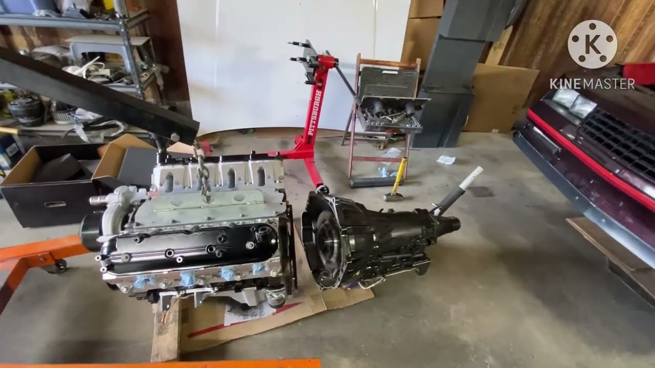 Установка двигателя 87 Monte Carlo SS Ls