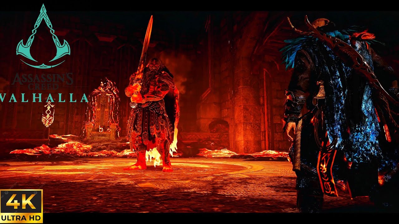 Assassin's Creed Valhalla: Dawn of Ragnarok - Surtr vs Odin (Surtr Boss Fight)