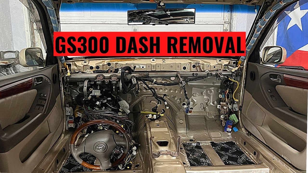 Lexus GS300 Dash Instrument Panel Removal