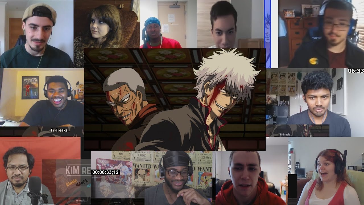 Gintoki and Jirocho VS Shinra Reaction Mashup [Gintama Episode 213-214]