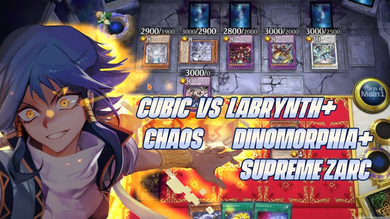 Cubic Chaos vs Labrynth + Dinomorphia + Supreme Zarc | Cubic Ranked Part 4 | Yu-Gi-Oh! Master Duel