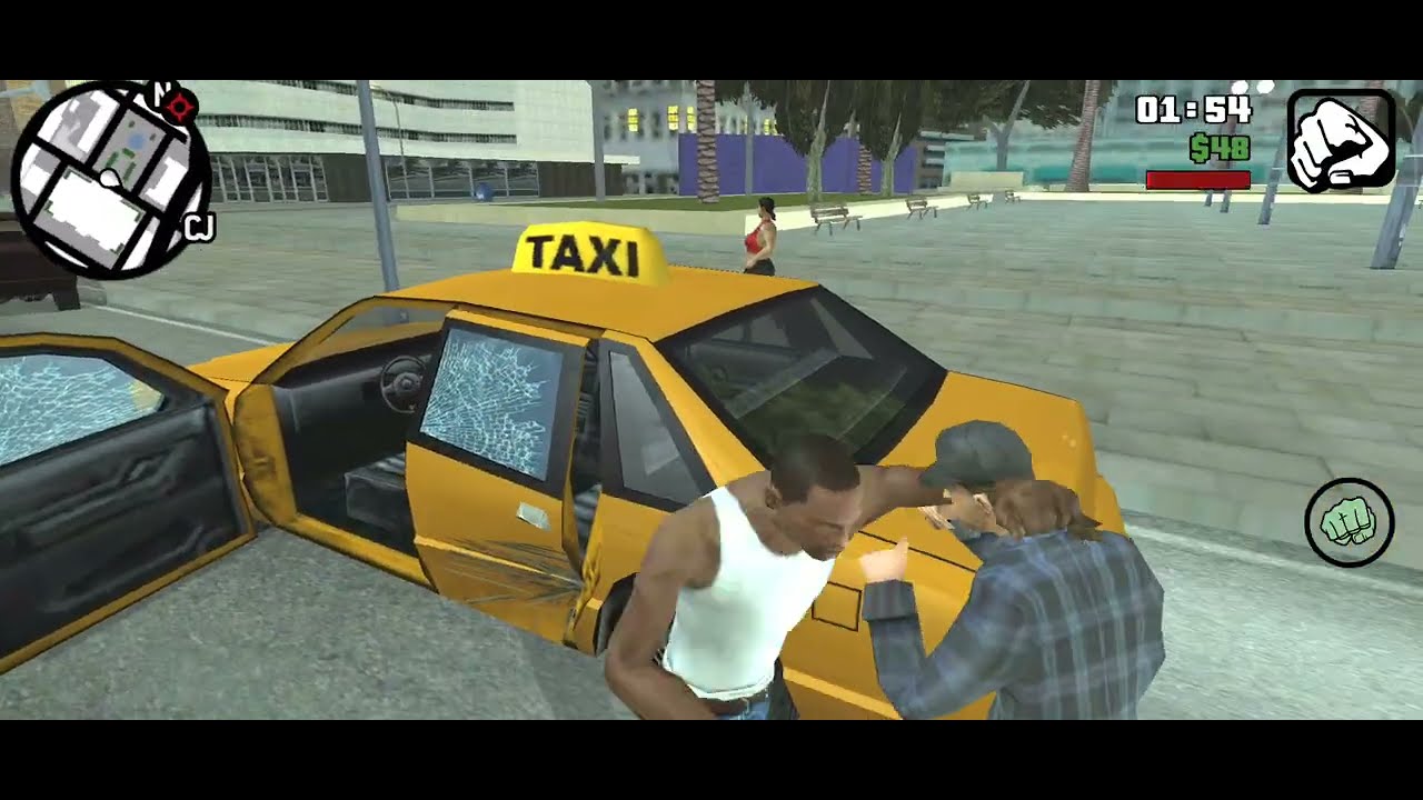 GTA San Andreas/taxi 🚕 man angry 😡