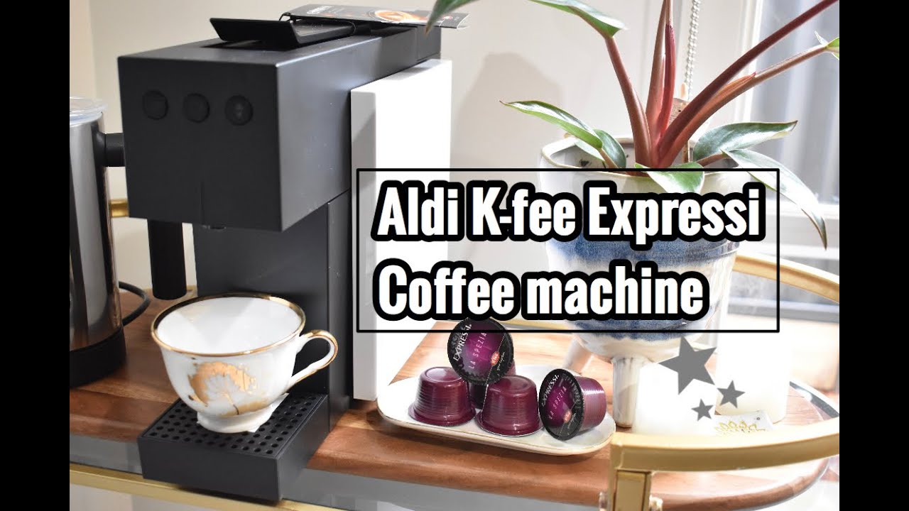 Aldi K-fee Expressi Coffee Machine - New Slim Design - Unboxing and Test
