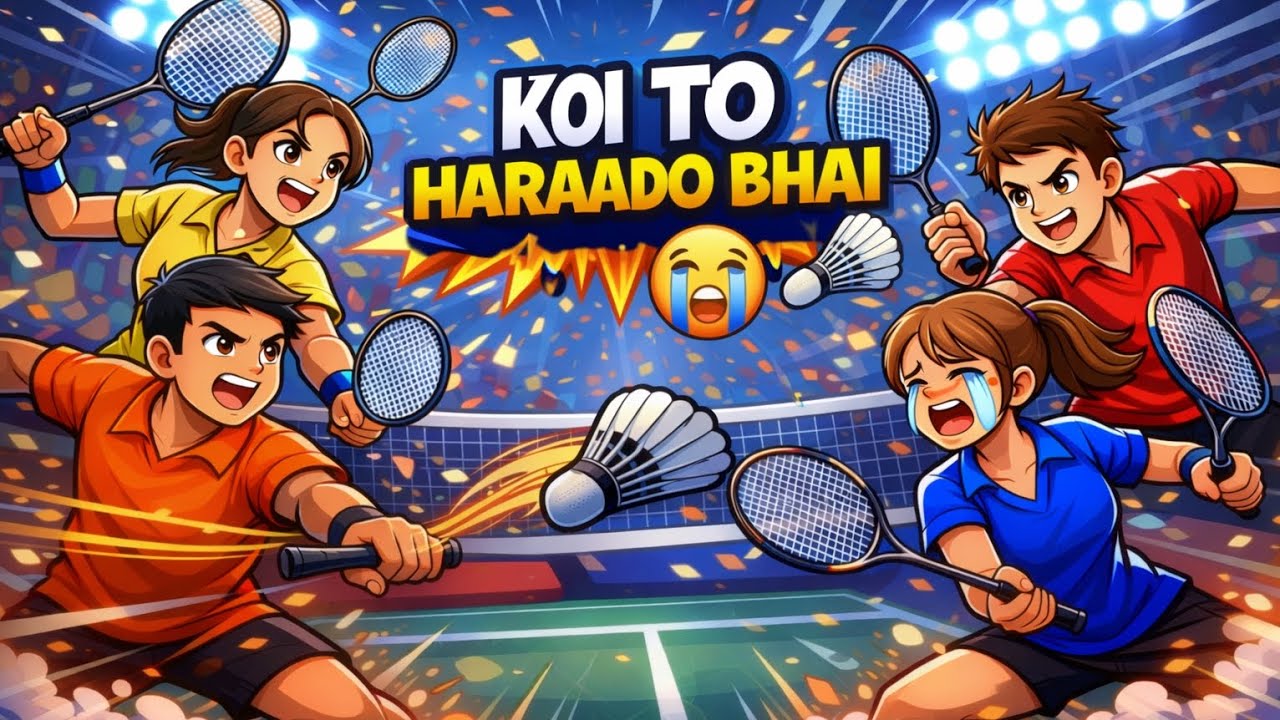KOI TO HARAADO BHAI #badminton #badmintonhighlights 