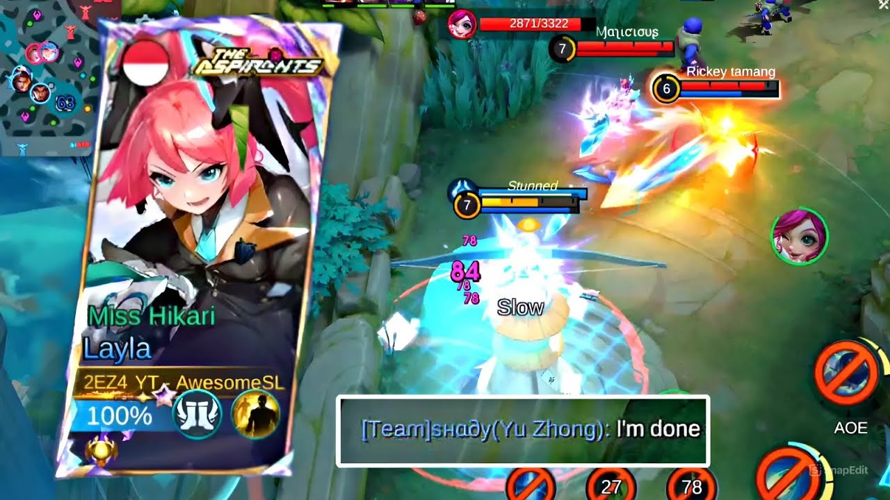 EPIC COMEBACK QUEEN IS HERE. 👑 MLBB | LAYLA GAMEPLAY ⚡