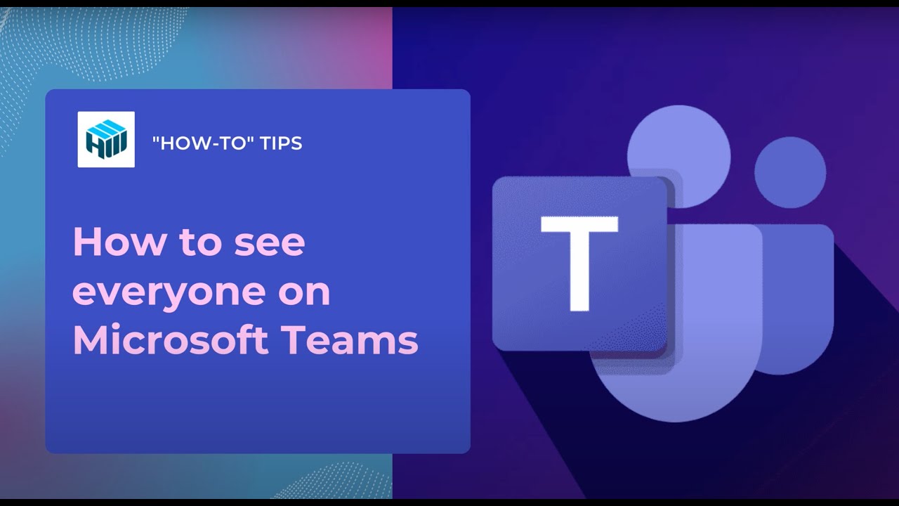 How to See Everyone in Microsoft Teams Using Gallery View in 2024