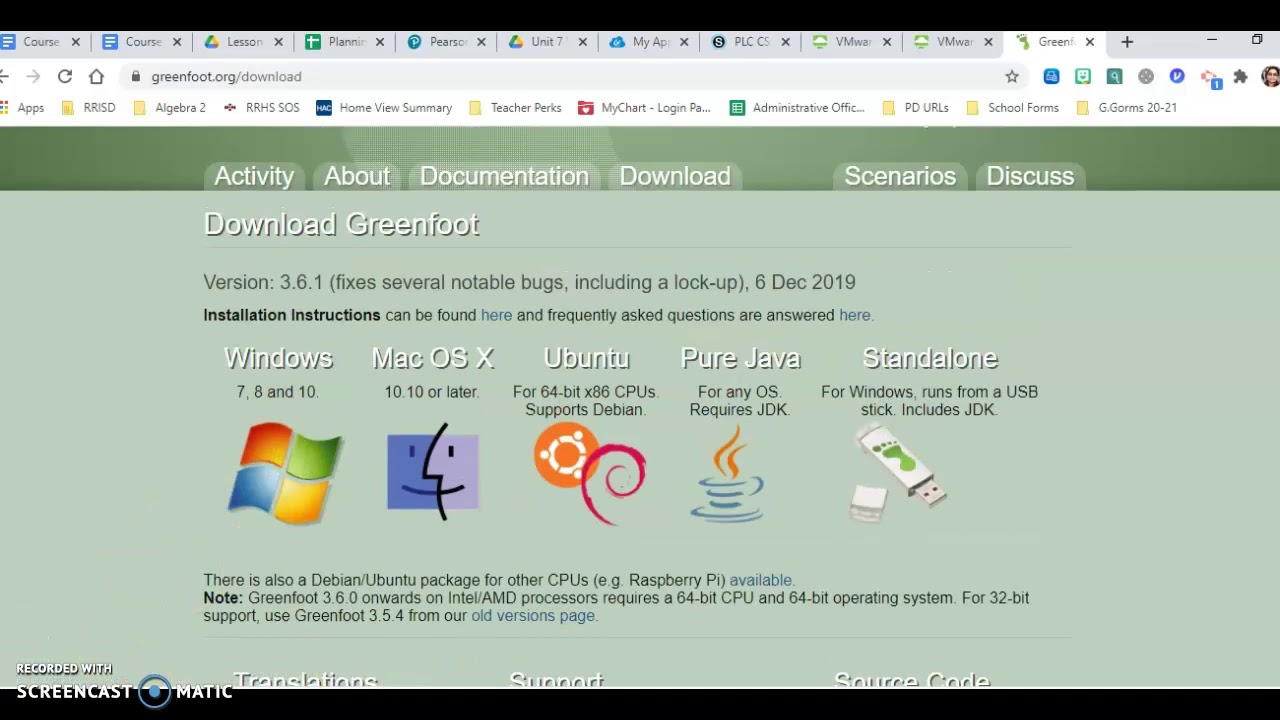 Installing Greenfoot in your computer