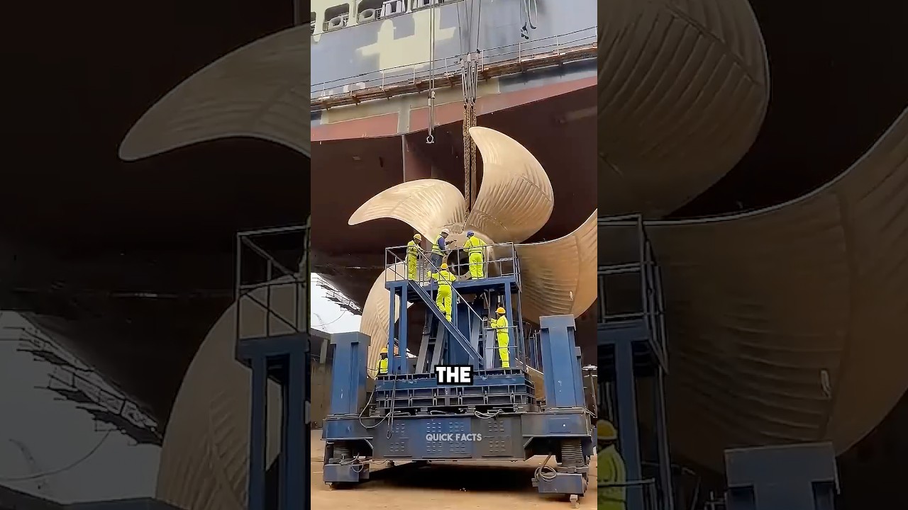 Why Ship Propellers Are So Expensive to Turn!🤯☠💀 #shorts