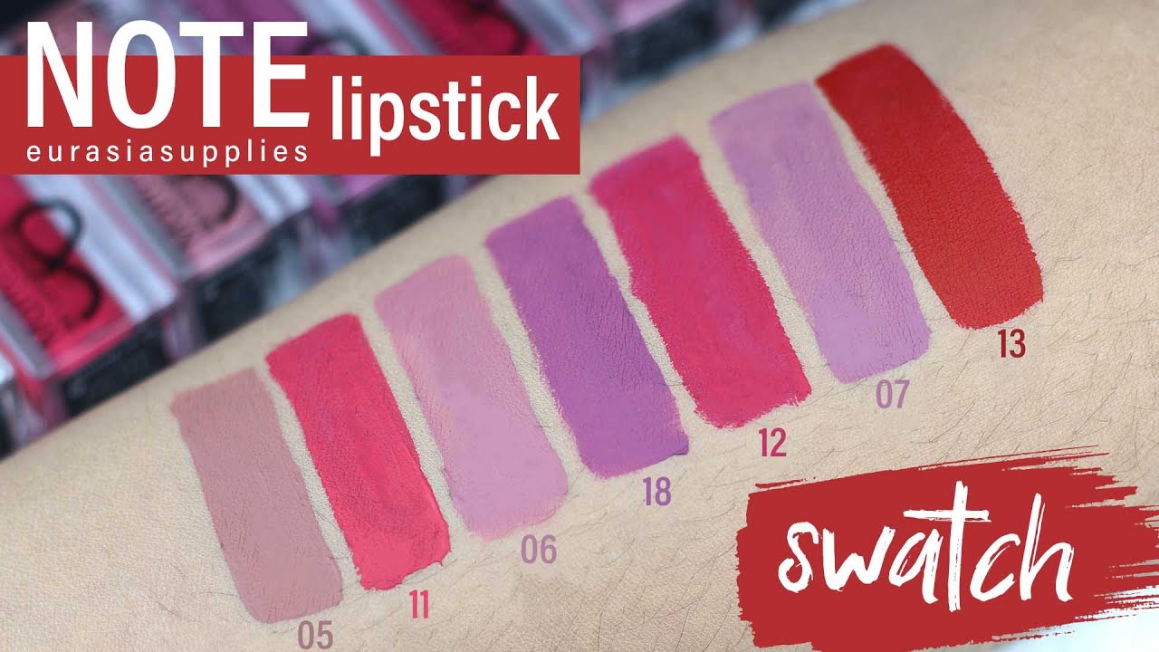 Note Mattever Lip Ink Swatch
