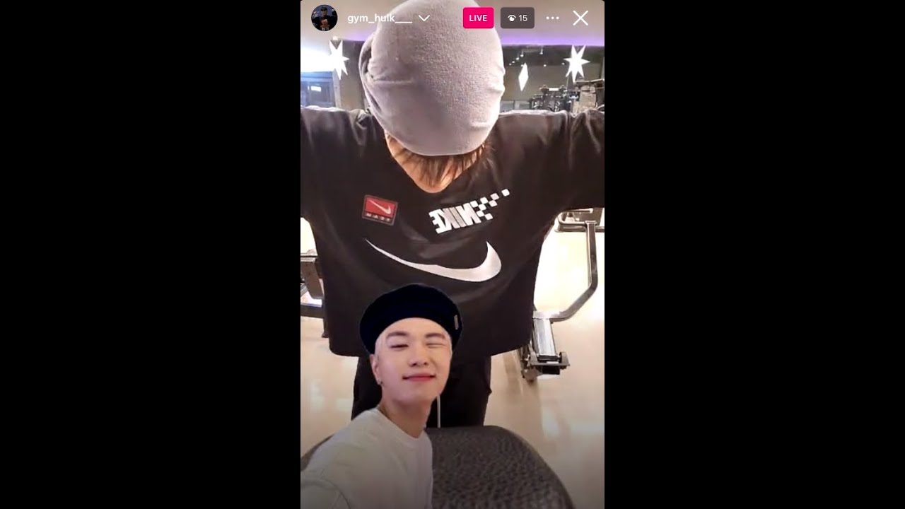 240223 헐크 인스타 라방 4K : 2라방 hulk gym 개장했드아💪(Hulk IG live💚)
