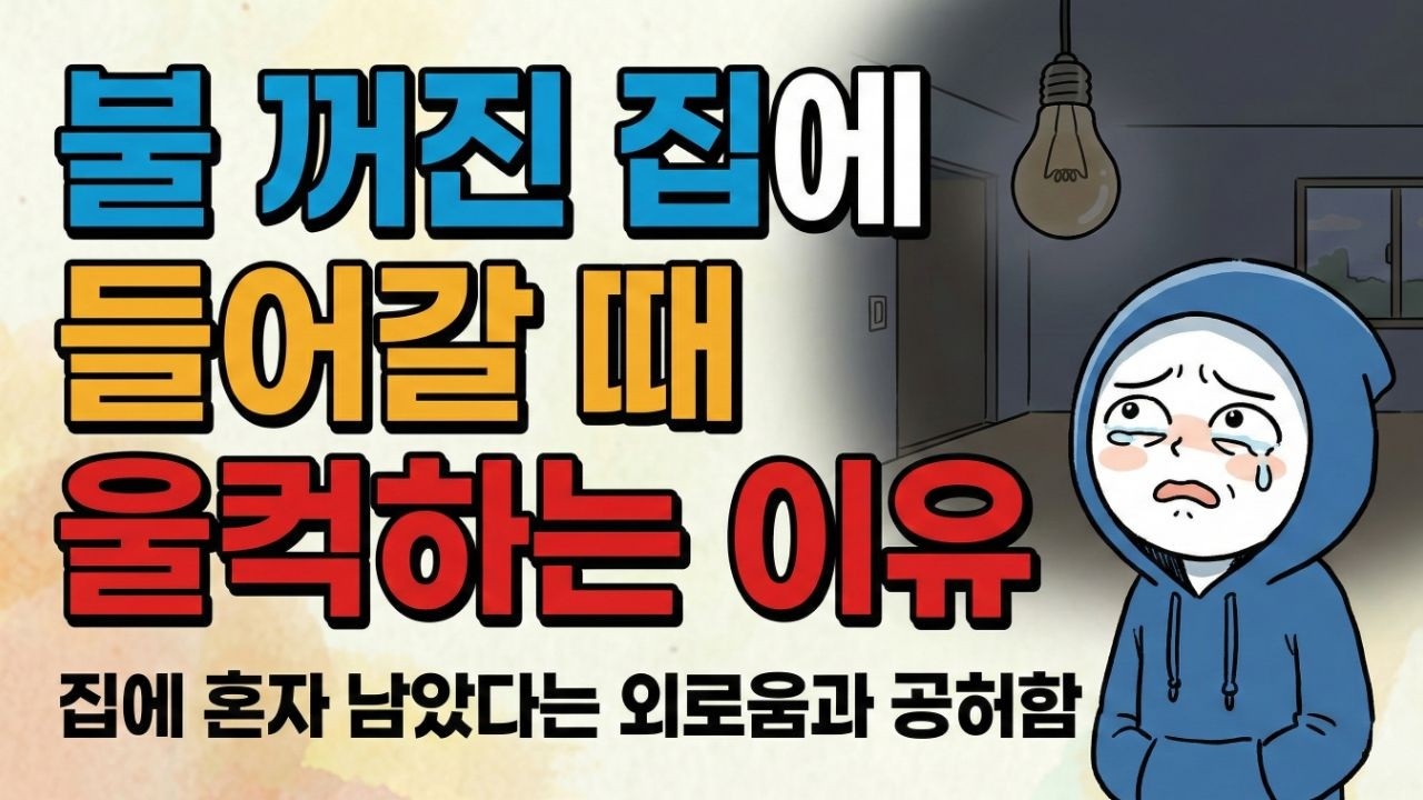 불 꺼진 집에 들어갈 때 울컥하는 이유 #심리학 #인간관계 #처세술#외로움 #공허함