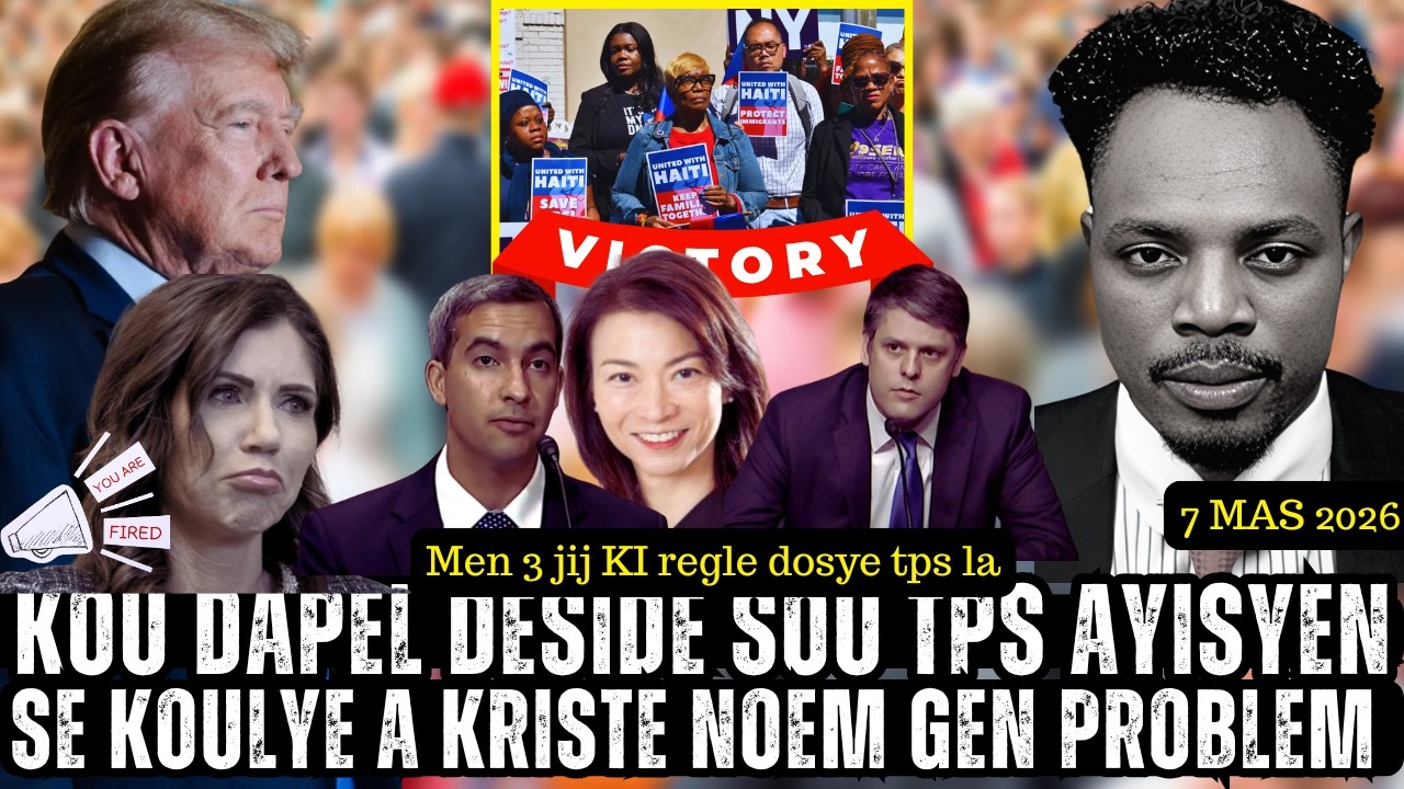🔵Mezanmi rasanble gen bon nouvel,KOU DAPEL  DESIDE Sove TPS AYISYEN AN,KRISTEI NOEM NAN CHO PI RED
